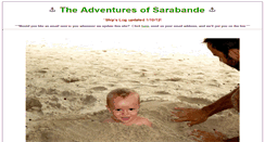 Desktop Screenshot of adventuresofsarabande.com